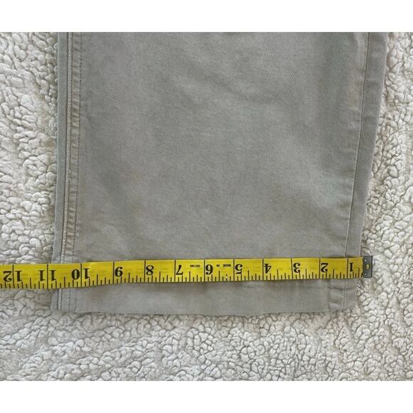 Paige Anessa Jeans Women 27 Wide Leg Denim Tan Non Distressed Wax Feel Soft EUC - Picture 8 of 10